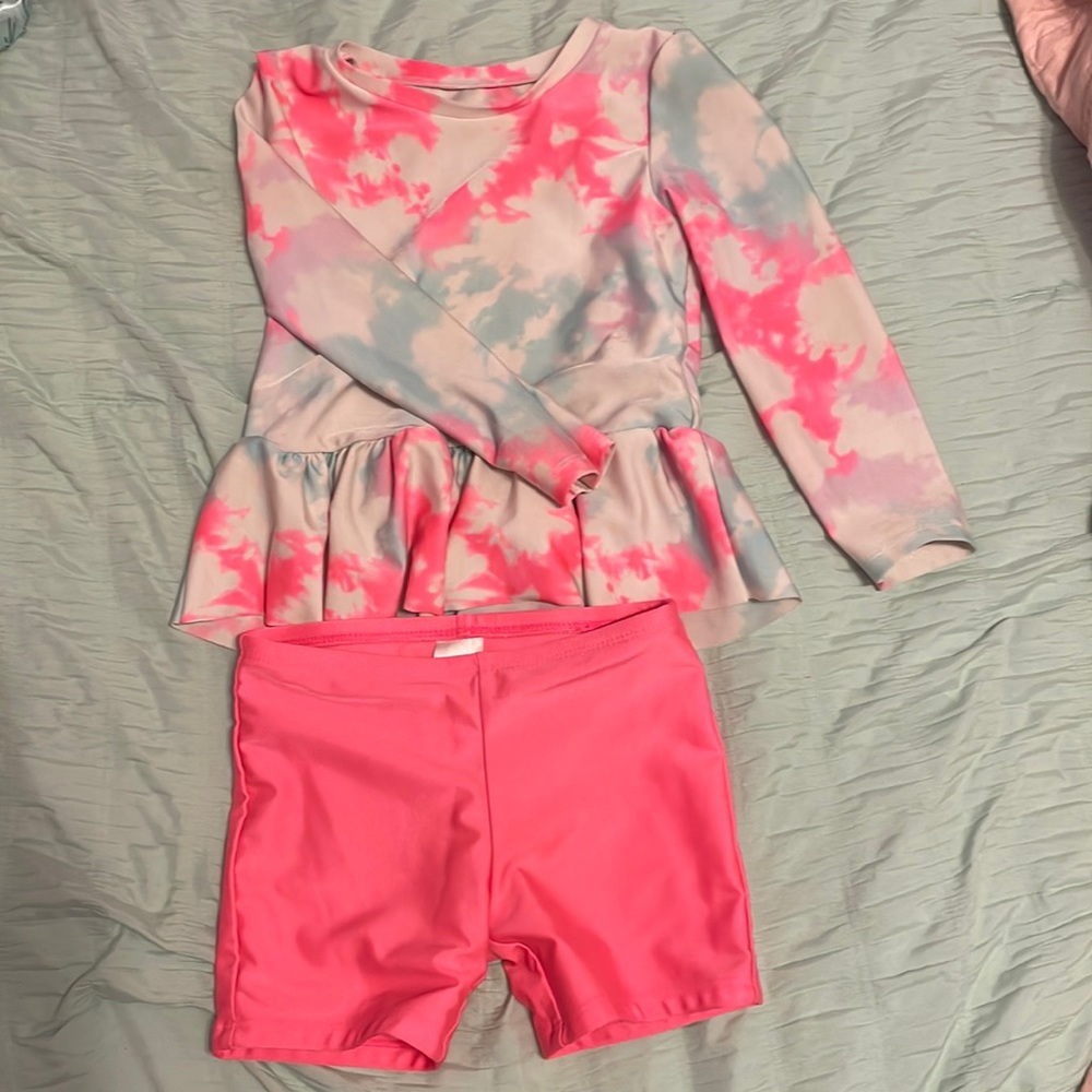 Cat &Jack swimsuit pink tie die
